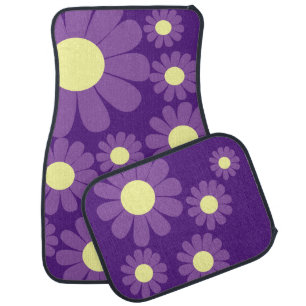 Daisy Purple  Car Floor Mat