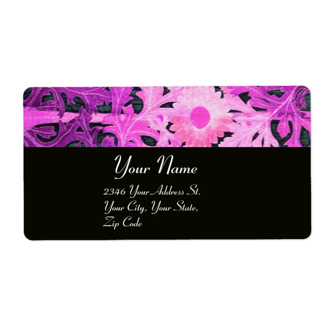 DAISY , purple violet black Label (Front)