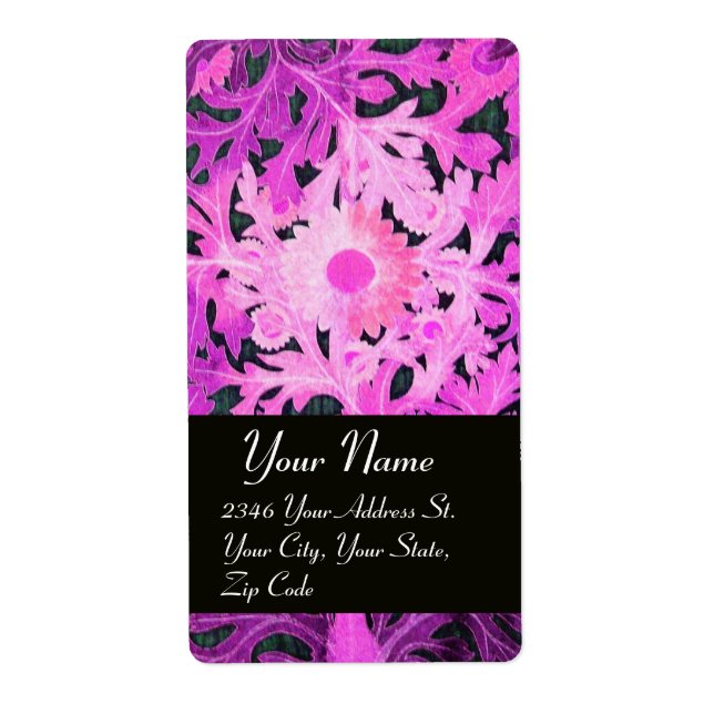 DAISY , purple violet black Label (Front)