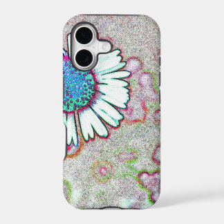 Daisy Rainbow Hot Pink Aqua Blue Colorful iPhone 17 Case