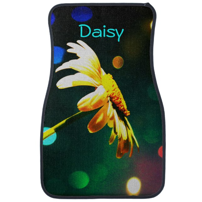Daisy Rainbow Lights Car Mats *Personalize* (Front)