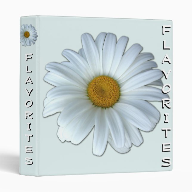 Daisy Recipe Book Flavorites Photo Album Binder (Front/Spine)