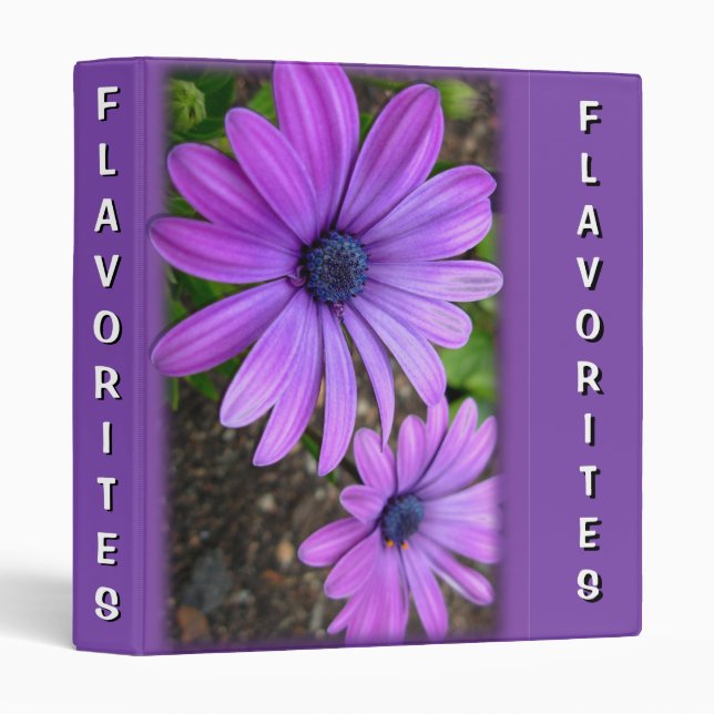 Daisy Recipe Book Flavorites Recipe Book Binder (Front/Spine)