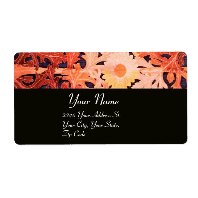 DAISY , red brown black Label (Front)