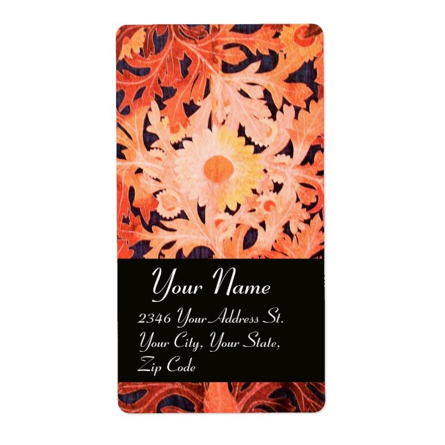 DAISY , red brown black Label (Front)