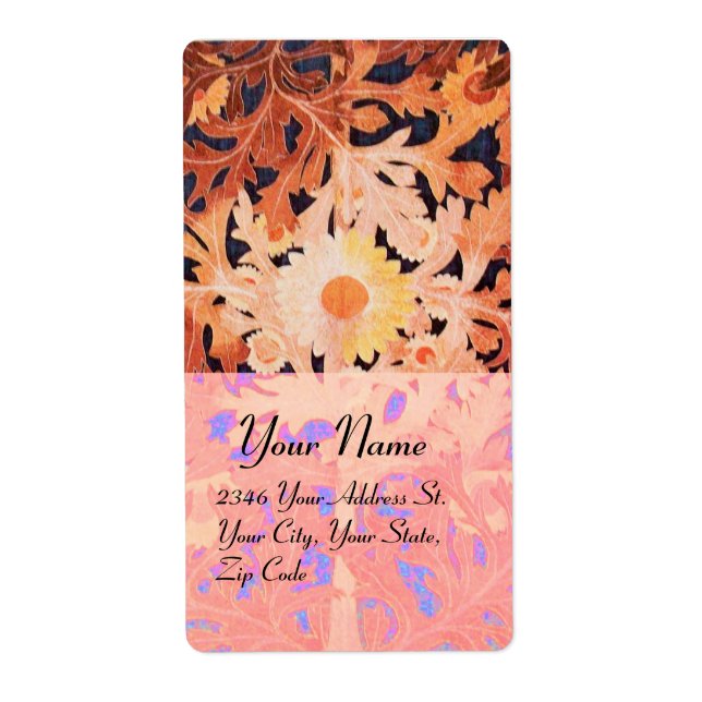 DAISY , red brown blue black Label (Front)