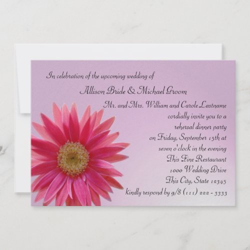 Daisy Rehearsal Dinner Personalized Announcements