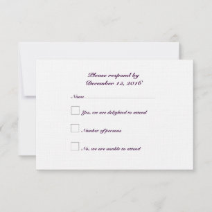 Daisy Respond Card: Linen 3.5" x 5" 3.5" X 5"