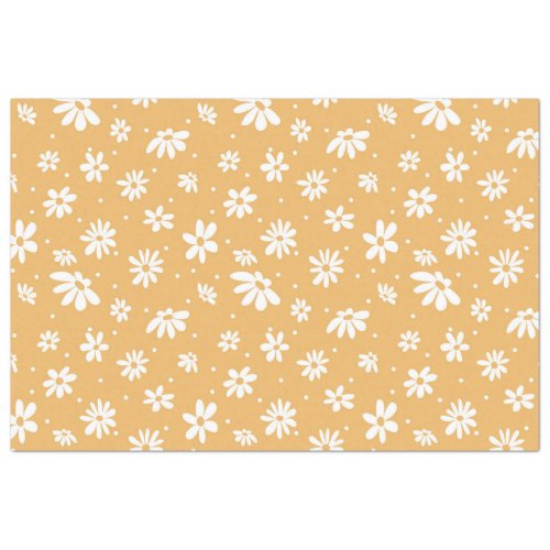 Daisy Retro 70s Groovy Floral Vintage Decoupage Tissue Paper