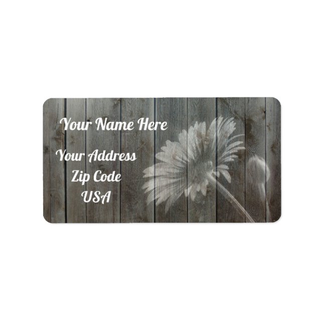 Daisy Return Address Labels (Front)