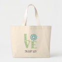 Daisy Scout Love Troop Number Tote