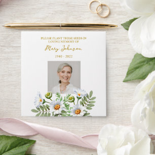Daisy Seed Packet  Funeral Envelope