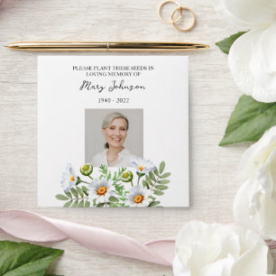 Daisy Seed Packet  Funeral Envelope