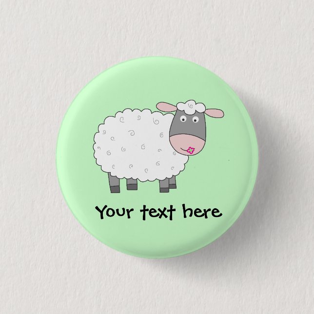 Daisy Sheep Button (Front)