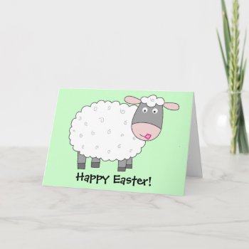 Daisy Sheep Holiday Card by mail_me at Zazzle