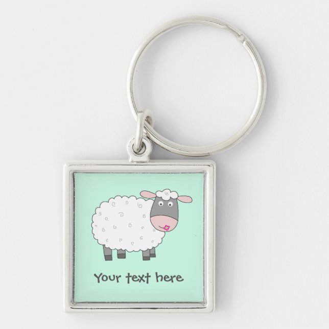 Daisy Sheep Keychain (Front)