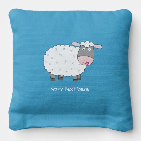 Daisy Sheep Keychain Cornhole Bags