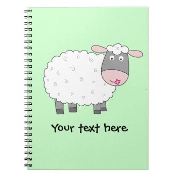 Daisy Sheep Notebook by mail_me at Zazzle