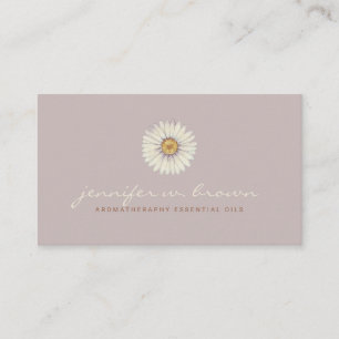 Daisy Signature Script Pink Watercolor Business Card