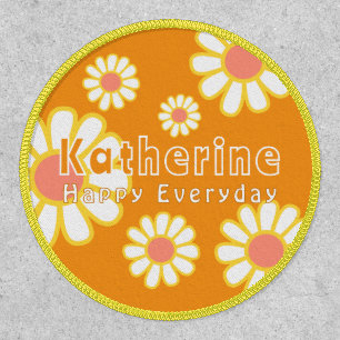 Daisy Simple Orange Patch