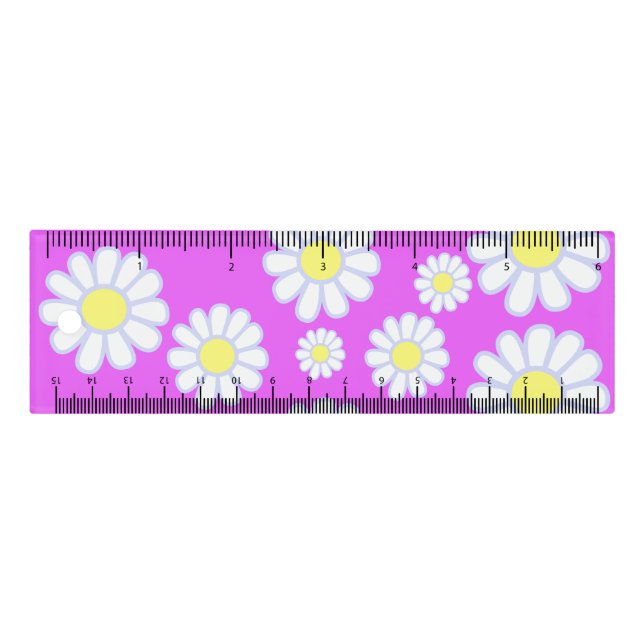 Daisy Simple Violet Ruler (Front)