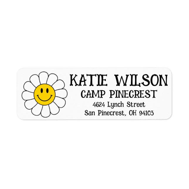 Daisy Smiley Label (Front)