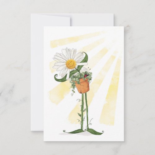 Daisy Smiling at the Summer Sunshine Card