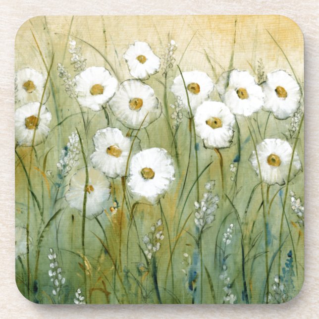 Daisy Spring I Beverage Coaster (Front)