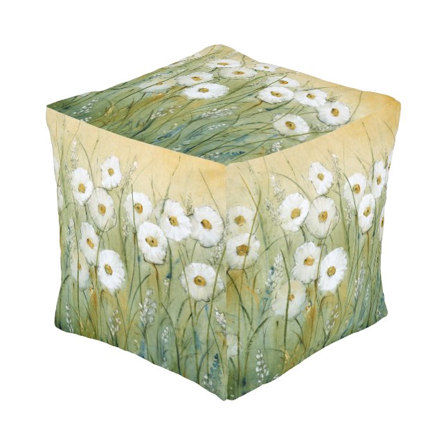 Daisy Spring I Pouf (Angled Front)