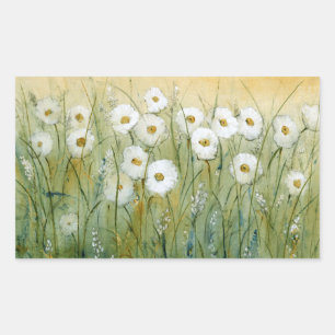 Daisy Spring I Rectangular Sticker