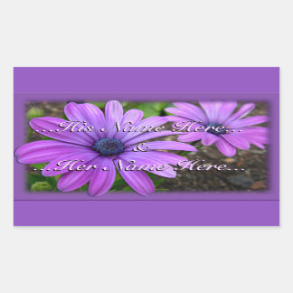 Daisy Stickers Personalized Purple Daisy Stickers