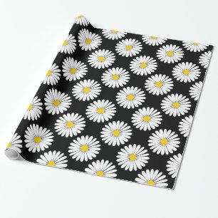 Daisy Style Flower Pattern Wrapping Paper