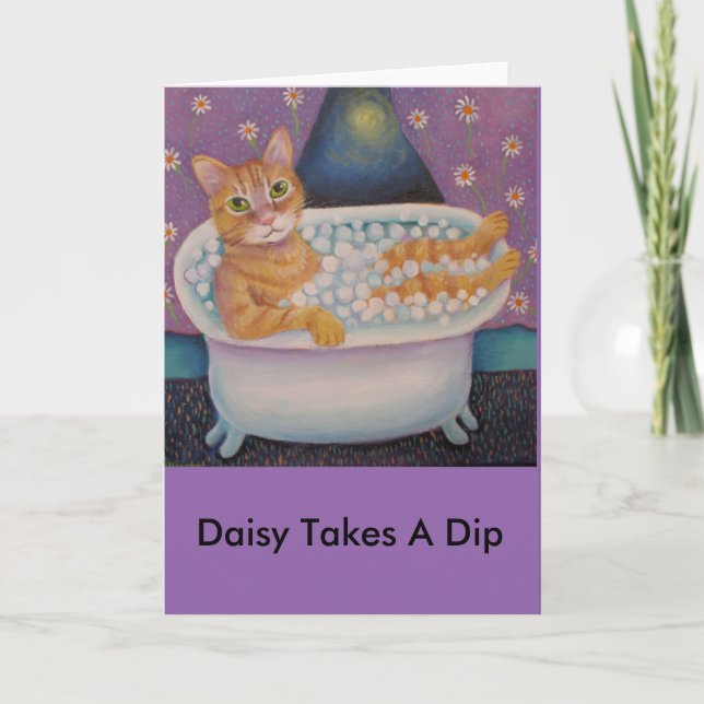 Daisy Taks A Dip Card (Front)