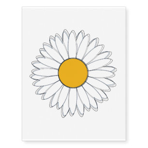 Daisy temporary tattoos