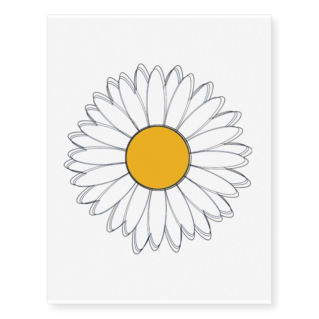 Daisy  temporary tattoos (Front)