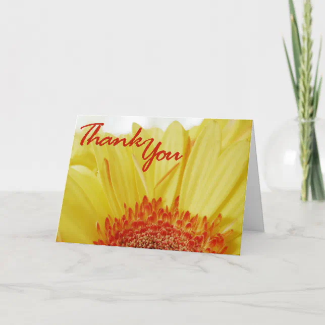 Daisy Thank you Card | Zazzle