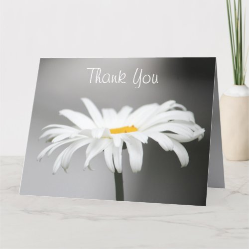 Daisy Thank You  Paper Card