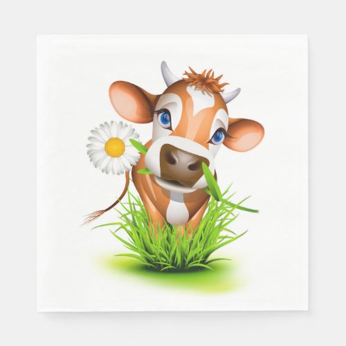 Daisy The Cow Luncheon Paper Napkins