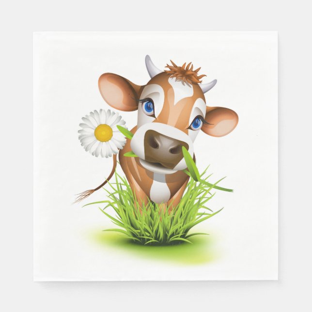 Daisy The Cow Luncheon Paper Napkins (Front)