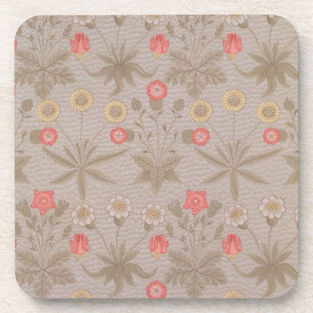 'Daisy', the first wallpaper designed by William M Beverage Coaster (Front)