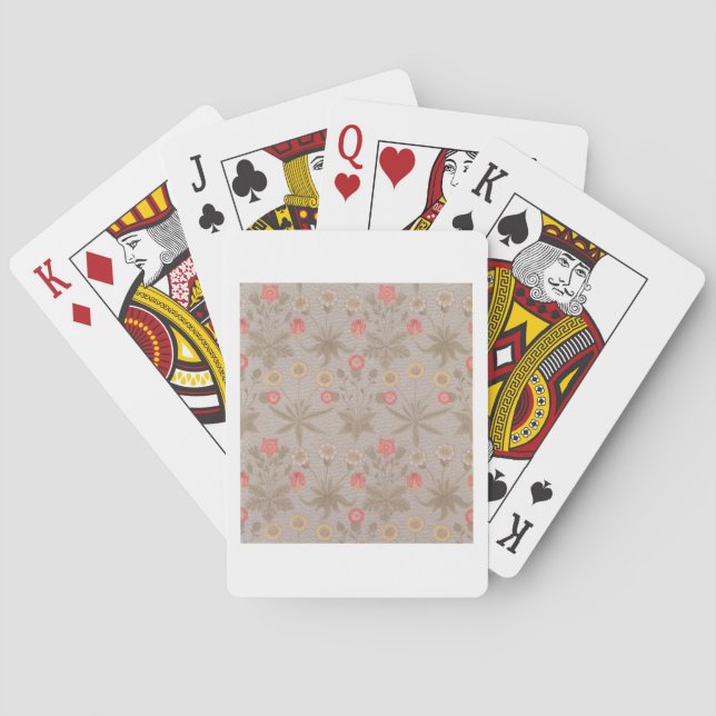 'Daisy', the first wallpaper designed by William M Poker Cards (Back)
