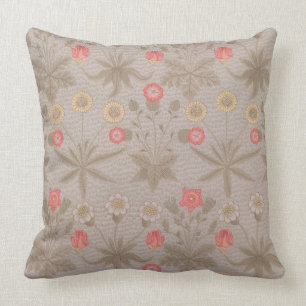 'Daisy', the first wallpaper designed by William M Throw Pillow