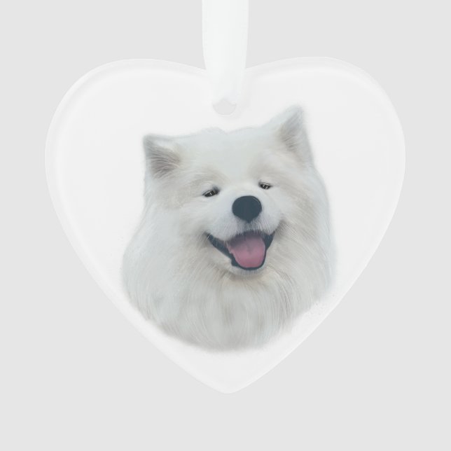 Daisy the samoyed ornament (Front)