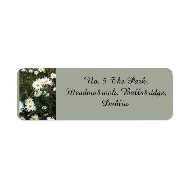 Daisy Theme Address Labels (Front)