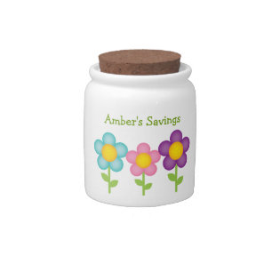 Daisy Theme Kid's Savings Jar
