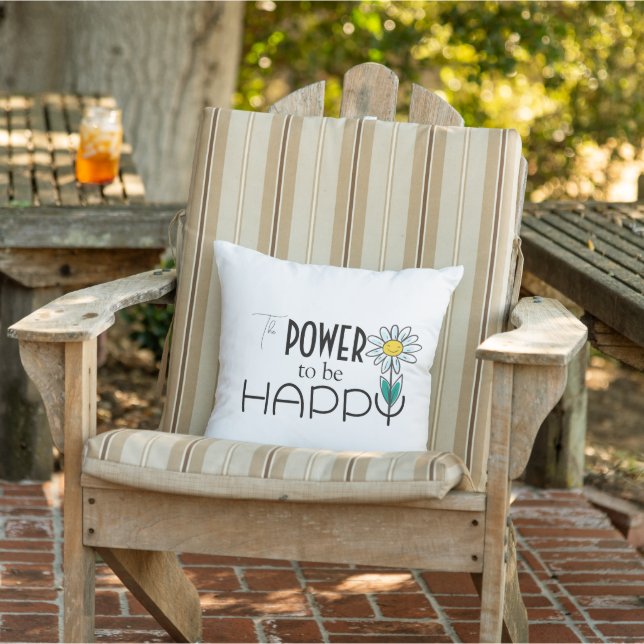 DAISY THEME OUTDOOR HAPPY PILLOW (Chair)
