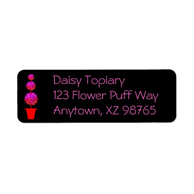 Daisy Topiary Label (Front)