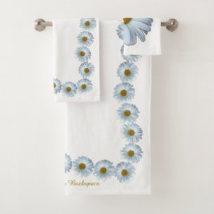 Daisy Towel Sets Personalized Daisy Flower Towels