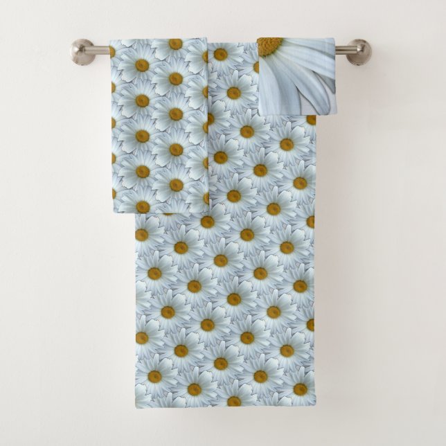 Daisy Towel Sets Personalized Daisy  Flower Towels (Insitu)