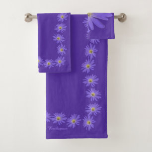Daisy Towel Sets Personalized Daisy Flower Towels